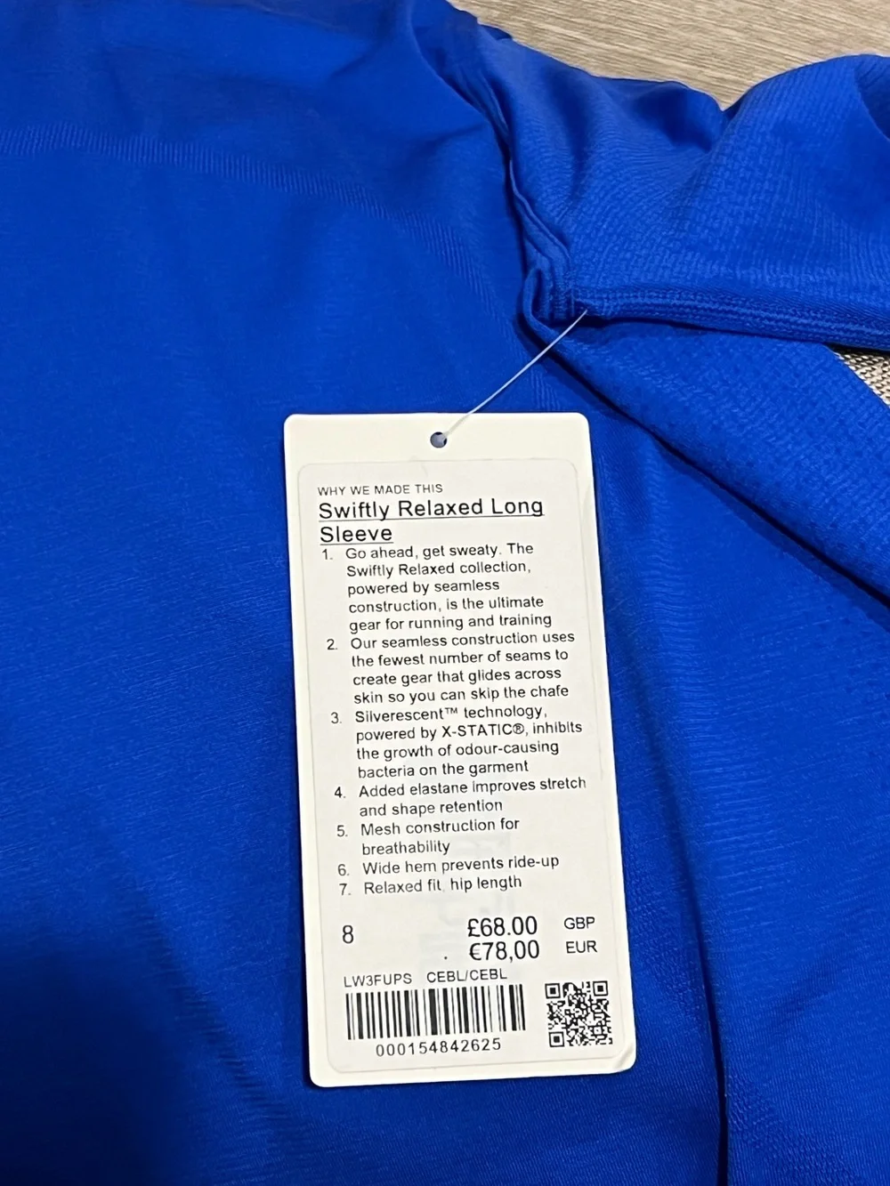 NWT LULULEMON SWIFTLY RELAXED LONG SLEEVE
